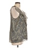 BCBGeneration Gray Sleeveless Blouse Size L - photo 4