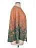 Rose + Olive Paisley Orange Long Sleeve Blouse Size 1X - photo 4