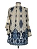 Win Win Blue 3/4 Sleeve Blouse Size S - photo 2