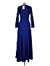 Assorted Brands 100% Polyester Blue Casual Dress Size EU 42 / US 12 - photo 2