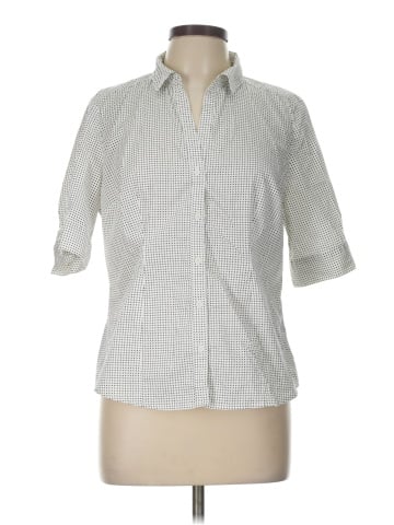 Simply Styled 3/4 Sleeve Button-Down Shirt (view 1)