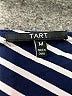 Tart Stripes Blue Sleeveless Top Size M - photo 7