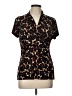 DKNY Black Short Sleeve Blouse Size L - photo 1