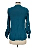 Active USA 100% Rayon Teal Long Sleeve Blouse Size M - photo 2