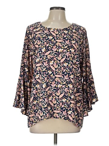 LC Lauren Conrad 3/4 Sleeve Blouse (view 1)