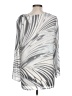 Rose + Olive 100% Polyester Silver 3/4 Sleeve Blouse Size L - photo 2