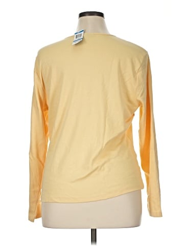 Karen Scott Long Sleeve Henley (view 2)