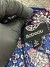 Bobeau 100% Polyester Paisley Blue 3/4 Sleeve Blouse Size L - photo 7