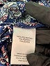 Bobeau 100% Polyester Paisley Blue 3/4 Sleeve Blouse Size L - photo 8