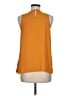 Mossimo 100% Polyester Orange Sleeveless Blouse Size M - photo 2