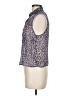 Topshop 100% Polyester Animal Print Purple Sleeveless Blouse Size 8 - photo 5
