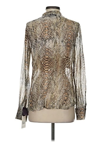 Hale Bob Long Sleeve Silk Top (view 2)