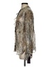 Hale Bob Animal Print Silver Long Sleeve Silk Top Size S - photo 5