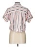 Universal Thread 100% Cotton Stripes Pink Short Sleeve Blouse Size L - photo 2