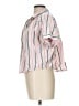Universal Thread 100% Cotton Stripes Pink Short Sleeve Blouse Size L - photo 5