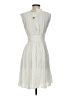 Boden 100% Viscose Ivory Cocktail Dress Size 2R - photo 2