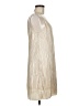 One Clothing 100% Polyester Metallic Ivory Cocktail Dress Size M - photo 4