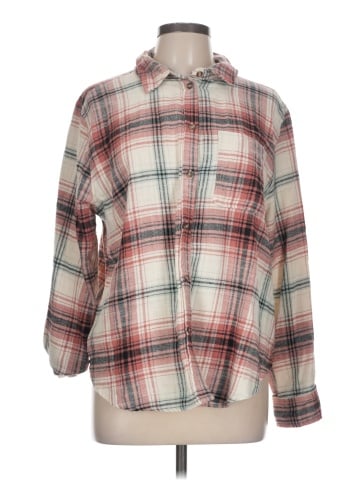 Love Tree 3/4 Sleeve Button-Down Shirt (view 1)