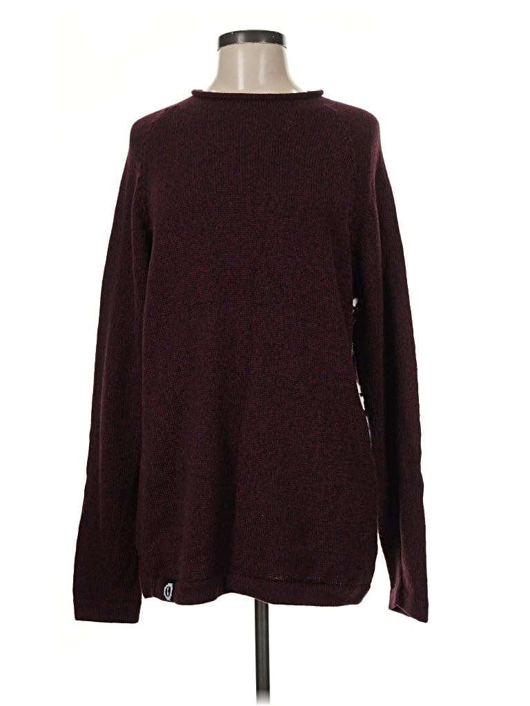 Pre-owned Assorted Brands Pullover Sweater In Burgundy