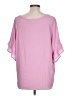 Umgee Pink Short Sleeve Blouse Size L - photo 2