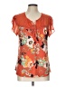 Daniel Rainn Orange Short Sleeve Blouse Size L (petite) - photo 1