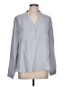 Nine West 100% Polyester Gray Long Sleeve Blouse Size L - photo 1