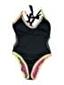 Bar III Graphic Black One Piece Swimsuit Size XXS (estimated) - photo 1