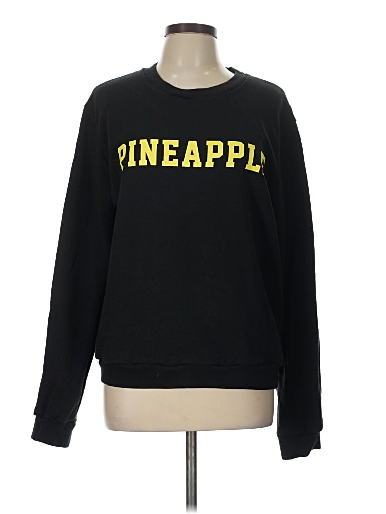 Pre-owned Msgm Long Sleeve T-shirt In Black