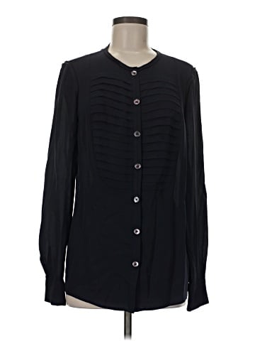 Tory Burch Long Sleeve Silk Top (view 1)