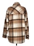 Thread & Supply 100% Polyester Plaid Brown Coat Size L - photo 2