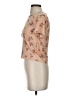 Good Luck Gem Floral Tan Short Sleeve Turtleneck Size XS (estimated) - photo 5
