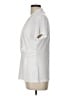 DKNY White Short Sleeve Blouse Size L - photo 5