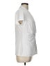 DKNY White Short Sleeve Blouse Size L - photo 4