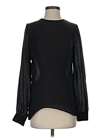 Parker Long Sleeve Silk Top (view 1)