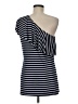 Tart Stripes Blue Sleeveless Top Size M - photo 2
