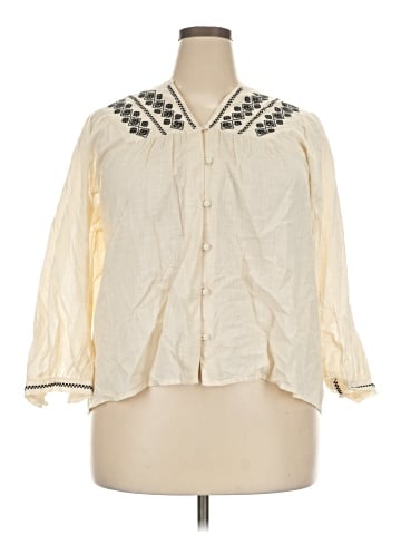 wonderly 3/4 Sleeve Button-Down Shirt (view 1)