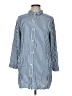 Tommy Bahama 100% Viscose Stripes Blue 3/4 Sleeve Button-Down Shirt Size M - photo 1