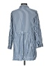 Tommy Bahama 100% Viscose Stripes Blue 3/4 Sleeve Button-Down Shirt Size M - photo 2