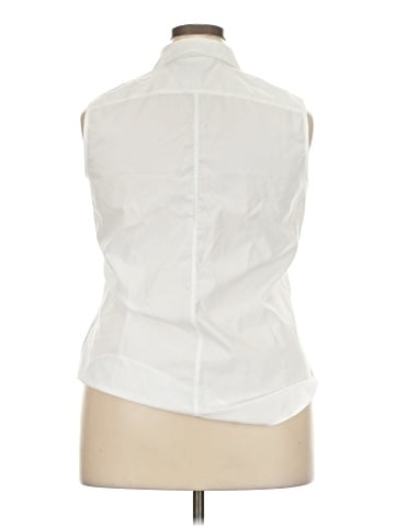 Lands' End Sleeveless Button-Down Shirt (view 2)