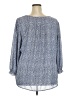 Fun2Fun 100% Polyester Blue 3/4 Sleeve Blouse Size 2X - photo 2