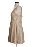 Trixxi 100% Polyester Metallic Tan Cocktail Dress Size S - photo 5