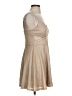 Trixxi 100% Polyester Metallic Tan Cocktail Dress Size S - photo 4