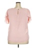 Vince Camuto 100% Polyester Pink Short Sleeve Blouse Size XXL (estimated) - photo 2
