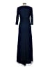 Alex Evenings Solid Blue Cocktail Dress Size 8 - photo 2
