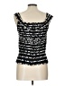 Victor Costa Black Sleeveless Blouse Size 10 - photo 2