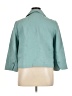 Elevenses 100% Linen Teal Blazer Size 14 - photo 2