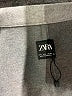 Zara 100% Polyester Gray Coat Size L - photo 6