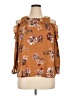 Maurices 100% Polyester Brown 3/4 Sleeve Blouse Size XL - photo 1