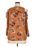 Maurices 100% Polyester Brown 3/4 Sleeve Blouse Size XL - photo 2