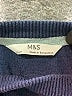 M&S 100% Cotton Blue Pullover Sweater Size 2 - 3 - photo 3